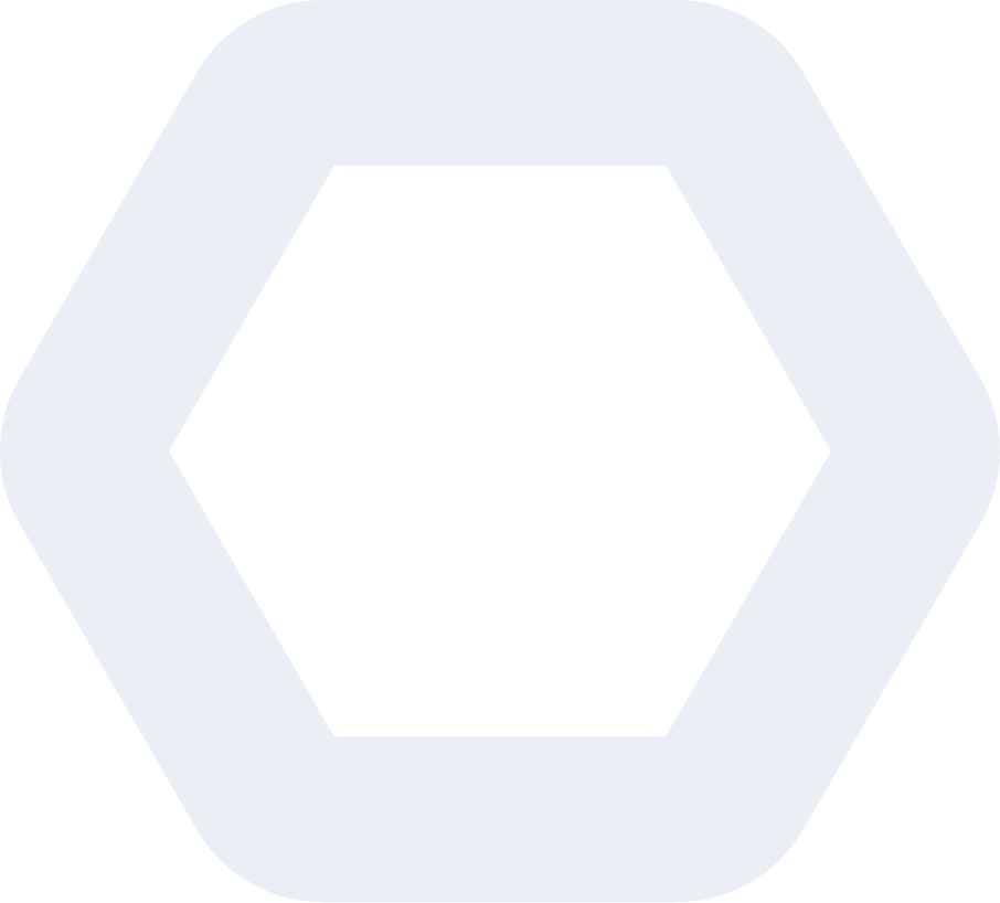 thick gray hexagon shape 